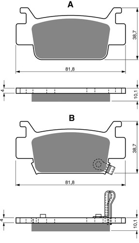 Brake disc pads - pads, front