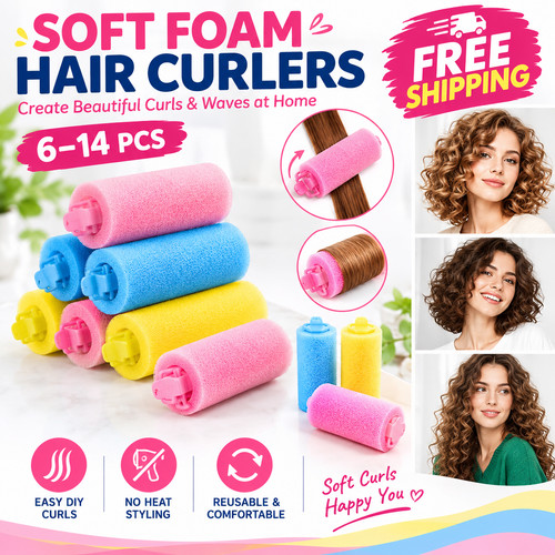 Foam hair rollers soft - hair, sponge