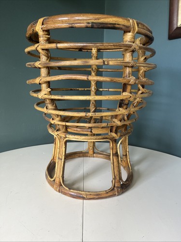 Vintage bamboo plant stand - vintage,