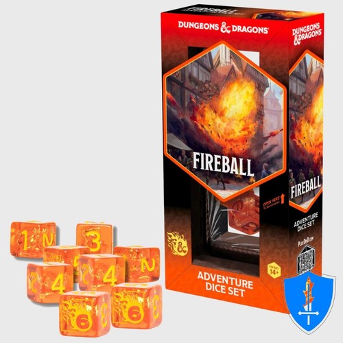 Fireball adventure dice set - fireball,