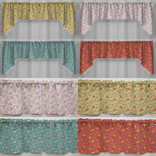 Spring flowers valances - flowers,