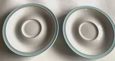 Denby Linen Blue Saucer  x 2
