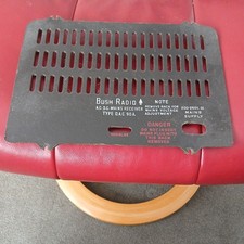 Bush Dac90a Vintage Valve Radio Back Cover