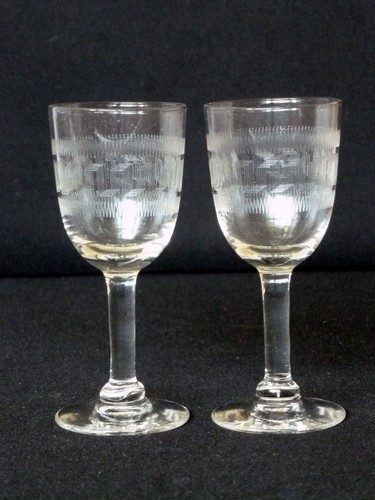 Antique edwardian etched - x,