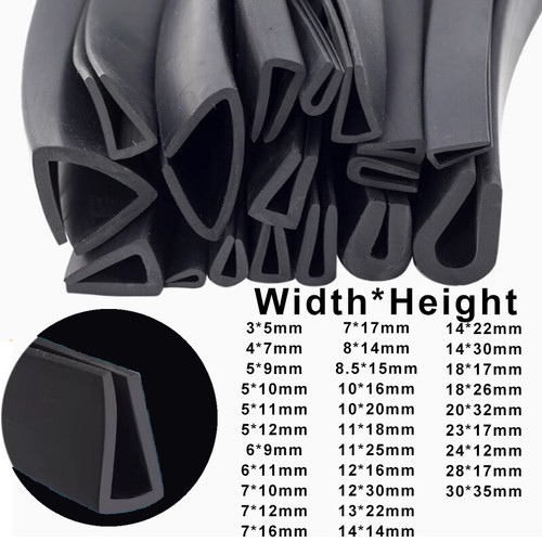 Rubber shape guard edging - u,