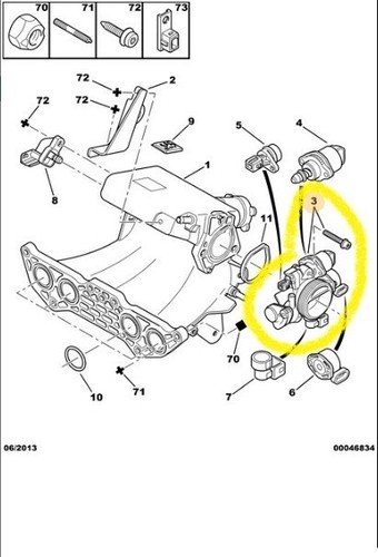 Butterfly body petrol engine - butterfly,
