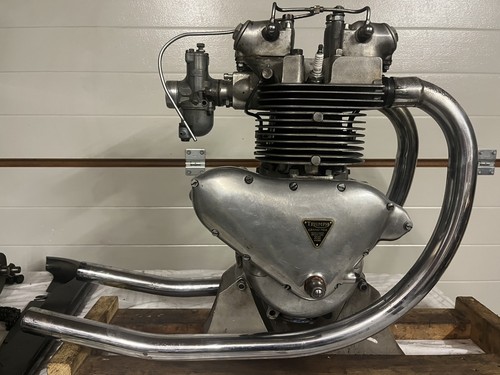 195os triumph pre unit running - triumph,