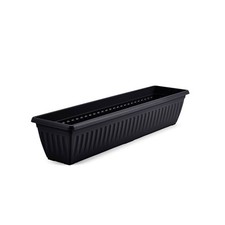 Whitefurze Athens Window Box Trough Planter, 90cm - Black