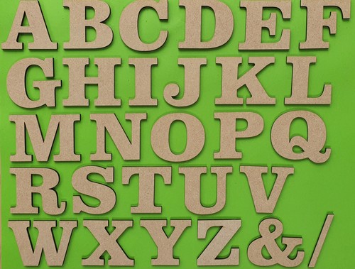 Large wooden mdf letters - wooden,