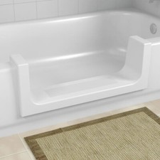 Walk-In Bath Tub Shower Quick Step-Through Insert DIY White