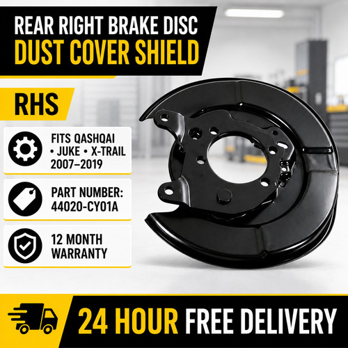 Rear right brake disc dust - rear,