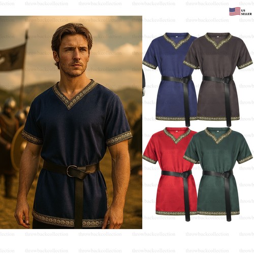 Vintage men medieval tunic - vintage,