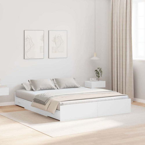 Storage bed frame white - bed,