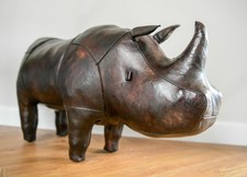 Superb Leather Rhino Footstool