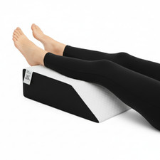 Leg Elevation Wedge Pillow for Leg, Hip & Knee Pain Sleep Support Cushion White