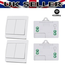 RF 220V10A Light Switch and Wireless Kinetic Self-powered No Battery Wall Switch