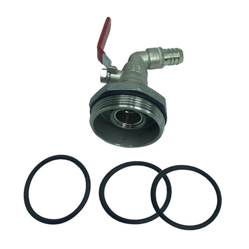 Ton barrel valve adapter - 45°,