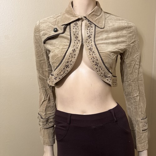 Women beige cotton velvet - beige,
