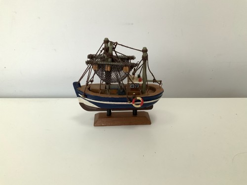 Vintage wooden model fishing - vintage,