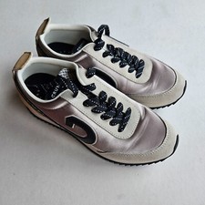 Cruyff Women's Low Top Sneakers Beige And Goldish Size 4.5 Fashion Running Shoes