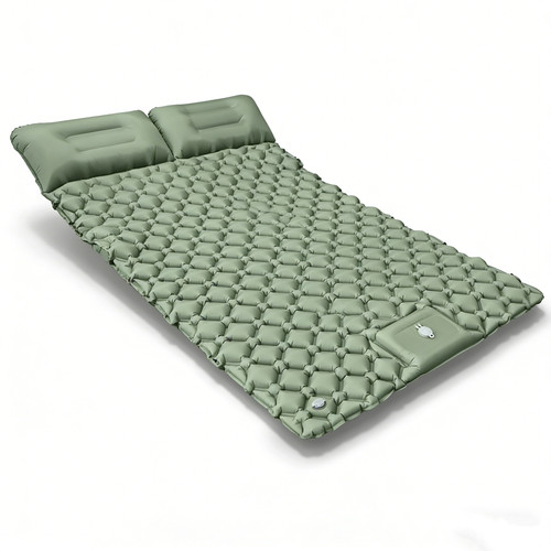 Double inflatable mat camping - inflatable,