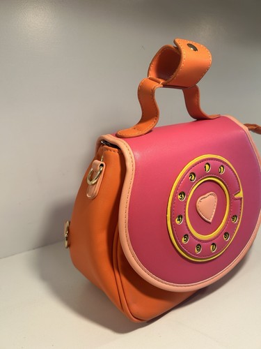 Retro rotary phone purse - retro, pink