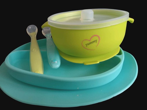 Baby silicone suction bowl - baby,