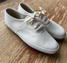 KEDS Canvas Cream Color 1970’s 70s Vintage Crepe Rubber Soled Shoes Sneakers 6M