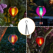 45cm Garden Lantern Light Solar LED Hot Air Balloon Hanging Outdoor