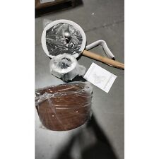 Pre-Owned 1pc Bar Stool Counter Chair Adjustable Swivel Faux Leather Black