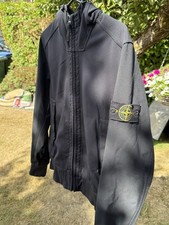 Stone Island Men's Soft Shell Jacket Black Size Medium