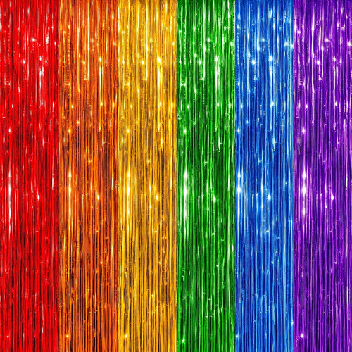 Pack foil fringe backdrop - pack,
