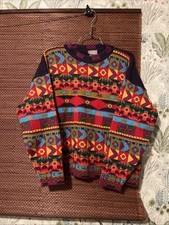 Oilily Knit Graphic Wool Sweater Jumper Women's Size 164