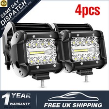 4x LED Light Bar Spot Beam
