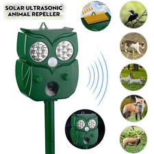 Ultrasonic Dog Cat Solar Repellent Fox Pest Scarer Deterrent Repeller Garden UK