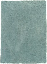 Duck Egg Shaggy Rug Soft 50 mm Long Thick Flokati Pile Any Room Cozy Blue Green