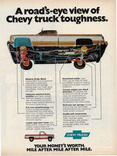 1976 Chevrolet Silverado Pickup Truck Squarebody Magazine Print Ad Advertisement