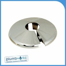 10mm & 15mm Radiator Pipe Collars White or Chrome, Multiple Pack Sizes Available