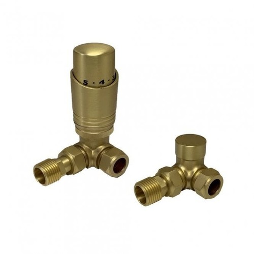 Gold brushed brass corner - brushed,