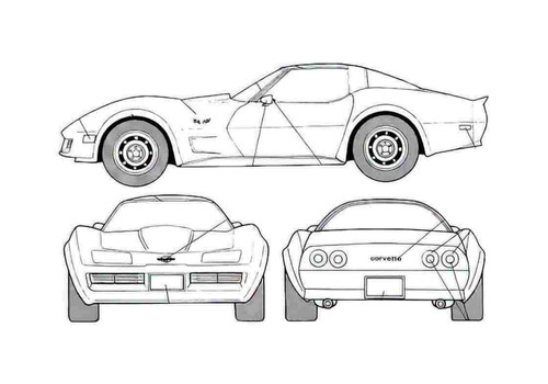 Photo blueprint chevrolet - a4,