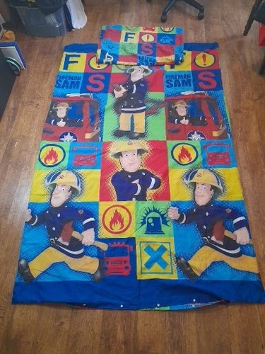 Fireman sam single bed duvet - sam,