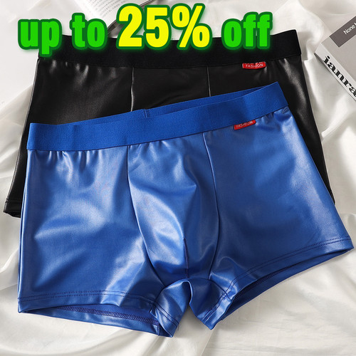 Men faux leather boxer - men,