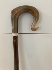 Lovely Cow Horn crook on Hazel