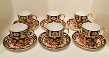 Set 6 Royal Crown Derby Imari