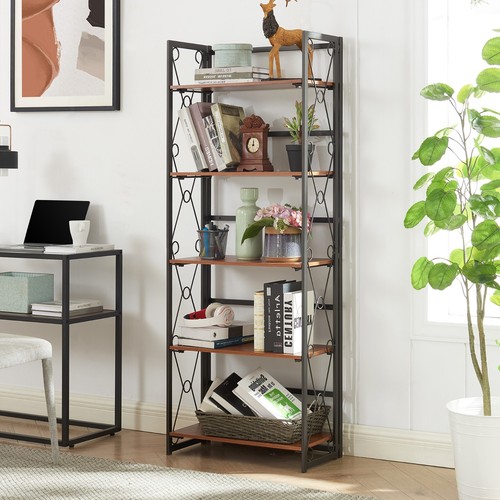 5tier folding bookcase storage - folding,