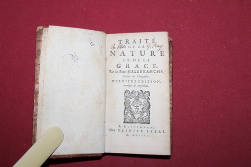 1703 malebranche traite - malebranche, la
