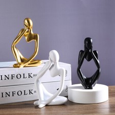 Nordic Resin Thinker Statue Home Figure Sculpture Ornament Abstract Sculpture