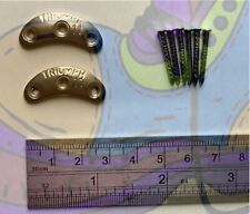 Shoe Repair Heel Plates Steel Triumph,Segs,Blakeys Protectors incl NAILS Size11