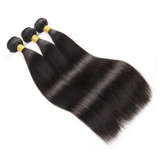 STYLE ME Brazilian Virgin Human Hair Straight Weft 8-28” 3 Bundle Natural Black 