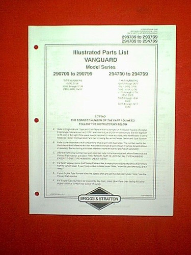 Briggs stratton vanguard - vanguard, v